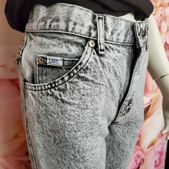 LEE VINTAGE ACID WASH GREY JEANS - Picture 4 of 11